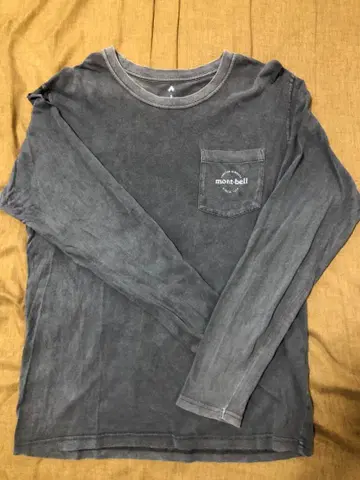 mont-bell 워시 아웃 코튼 롱 슬리브 T Men's S