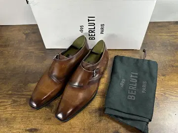 거의 새상품 Berluti 데무주르 사이드 스트랩 신발 6