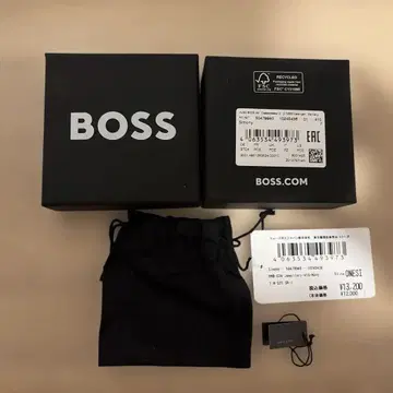 BOSS 스테인리스 스틸 커프스 수납 가방 포함