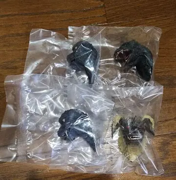 제일복권 고질라 대괴수 열전 G G상 몬스터 헤드 마그넷 4개 세트