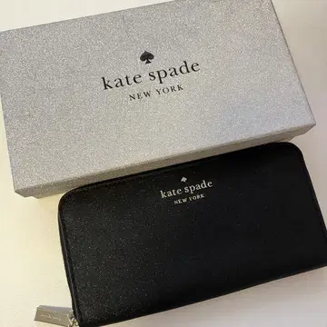 [거의 새 상품] 케이트 스페이드 블랙 글리터 장지갑
