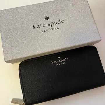 [거의 새 상품] 케이트 스페이드 블랙 글리터 장지갑