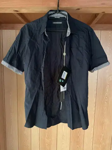 다니엘레 알레산드리니 네이비 반팔 셔츠