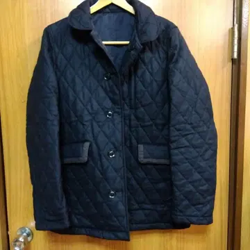 남성용 퀼팅 리버서블 코트