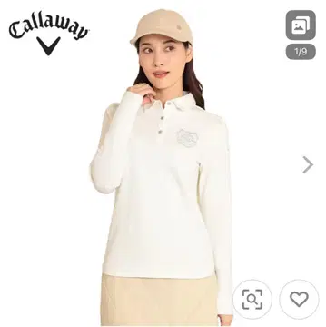 캘러웨이 스트레치 분또 긴팔 셔츠 화이트 M 여성용