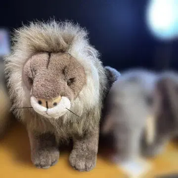 나카지마 코퍼레이션제 사자와 코끼리 봉제 인형 세트