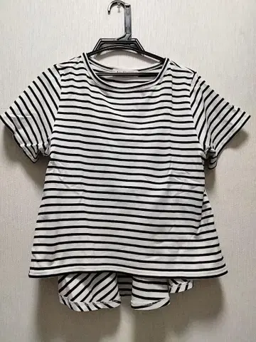 레이빔스 보더 반팔 티셔츠