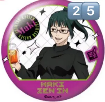 주술회전 gigo 콜라보 오키메 캔뱃지 젠인 마키 25개 묶음 판매