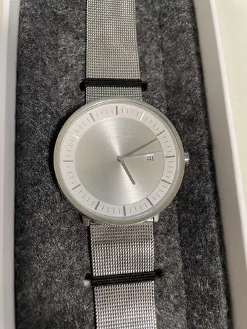 다이얼 실버 Philosopher 매트 메탈 다이얼 - 메쉬 40mm
