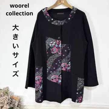 새상품급 빅 사이즈 woorel collection 일본풍 패턴 튜닉