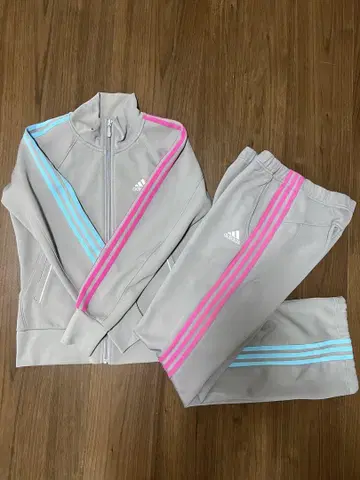 adidas 저지 그레이 핑크 블루 M