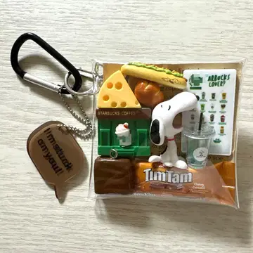 가챠 파우치 팀탐 스누피 카페 그린