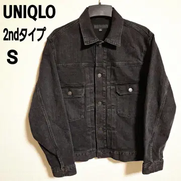 UNIQLO 블랙 데님 자켓 세컨드 타입