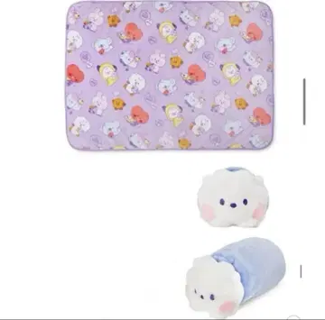 BT21 minini RJ 쿠션 담요