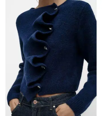 ZARA 니트 랩 가디건