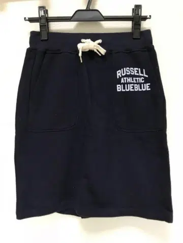 블루블루 BLUE BLUE 러셀 맨투맨 스커트 네이비