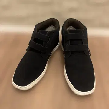 네이비 하이컷 스니커즈 벨크로