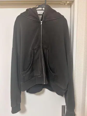 entire studios WASHED BLACK 풀 지퍼 후디 M