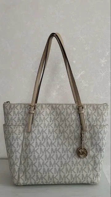 MICHAEL KORS 토트백 로고 베이지 출퇴근