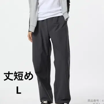 유니클로 저지 커브 팬츠 기장 짧음 L
