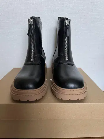 오리엔탈 트래픽 프론트 지퍼 부츠 M 블랙