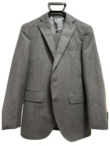 수트 컴퍼니 영국산 원단 그레이 헤링본 수트 165/8drop YA4