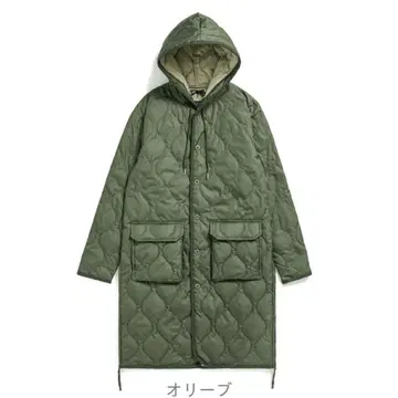 TAION 후드 부착 퀼팅 자켓 S