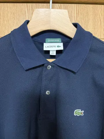 LACOSTE 네이비 피케 셔츠 M 사이즈