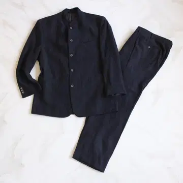 A JOINT COLLECTION 마오 칼라 수트 LL 사이즈 네이비