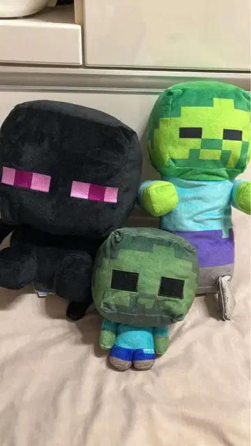 Minecraft 크리퍼 봉제 인형 중형 3개 세트