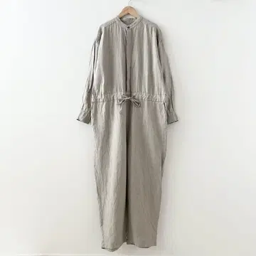 카구레 린넨 올인원 베이지 긴팔