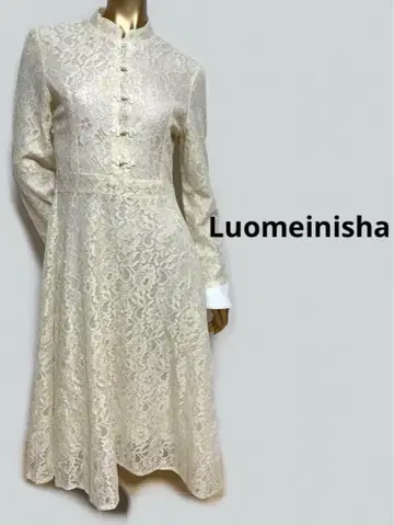 [ 3608 ] LUOMEINISHA 소매 레이스 중화권 드레스
