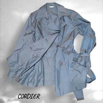 CORDIER 코르디아 나일론 폴리 트렌치코트 그레이 44 M