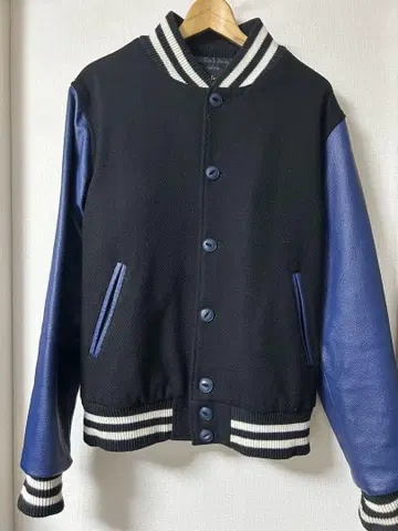 Champion 바시티 자켓 복각 가죽