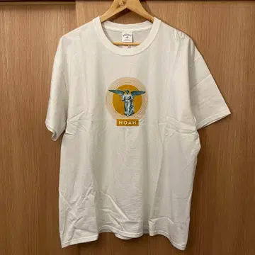 NOAH 그래픽 프린트 티셔츠 화이트
