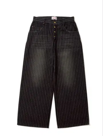BADWAY Grunge stripe denim 블랙 L 사이즈