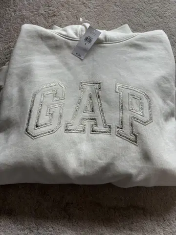 택 포함 새상품 GAP 화이트 후드티 M 사이즈