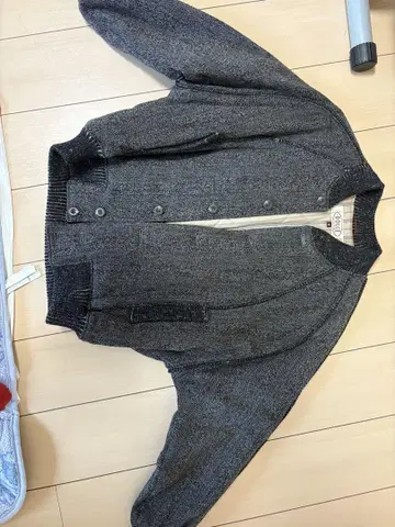 그레이 봄버 자켓 울 혼방