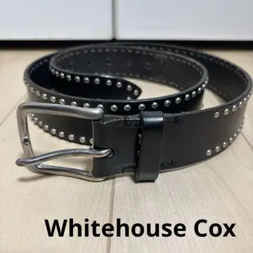 화이트하우스 콕스 스터드 벨트 블랙