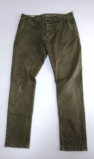 DENHAM 올리브 치노 팬츠