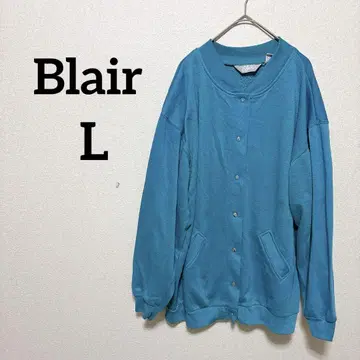 Blair [ L ] 터콰이즈 버튼 블루종 어깨 패드 빅