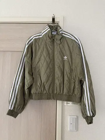 adidas originals 퀼팅 자켓 올리브