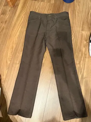 Wrangler 스타프레 팬츠 브라운 플레어