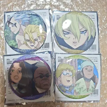 Dr. STONE 캔뱃지 4개 세트