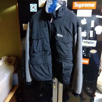 OUTDOOR PRODUCTS 플리스 자켓 블랙 그레이 90s