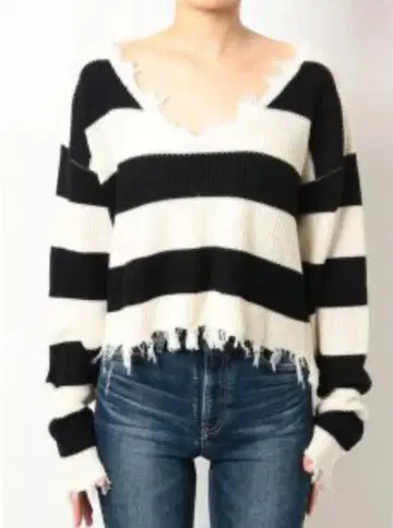 V넥 그라인더 니트 TOPS