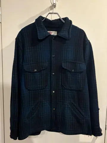 50's black bear 울 자켓