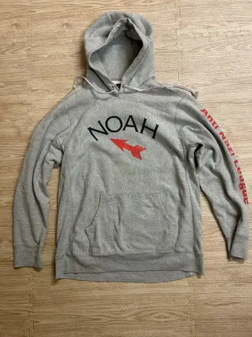 NOAH 그레이 XL 후드티