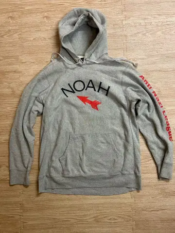 NOAH 그레이 XL 후드티
