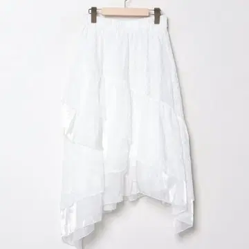 레이스 아지메 프릴 롱 스커트 미밈 셀렉트 미사용 새상품
